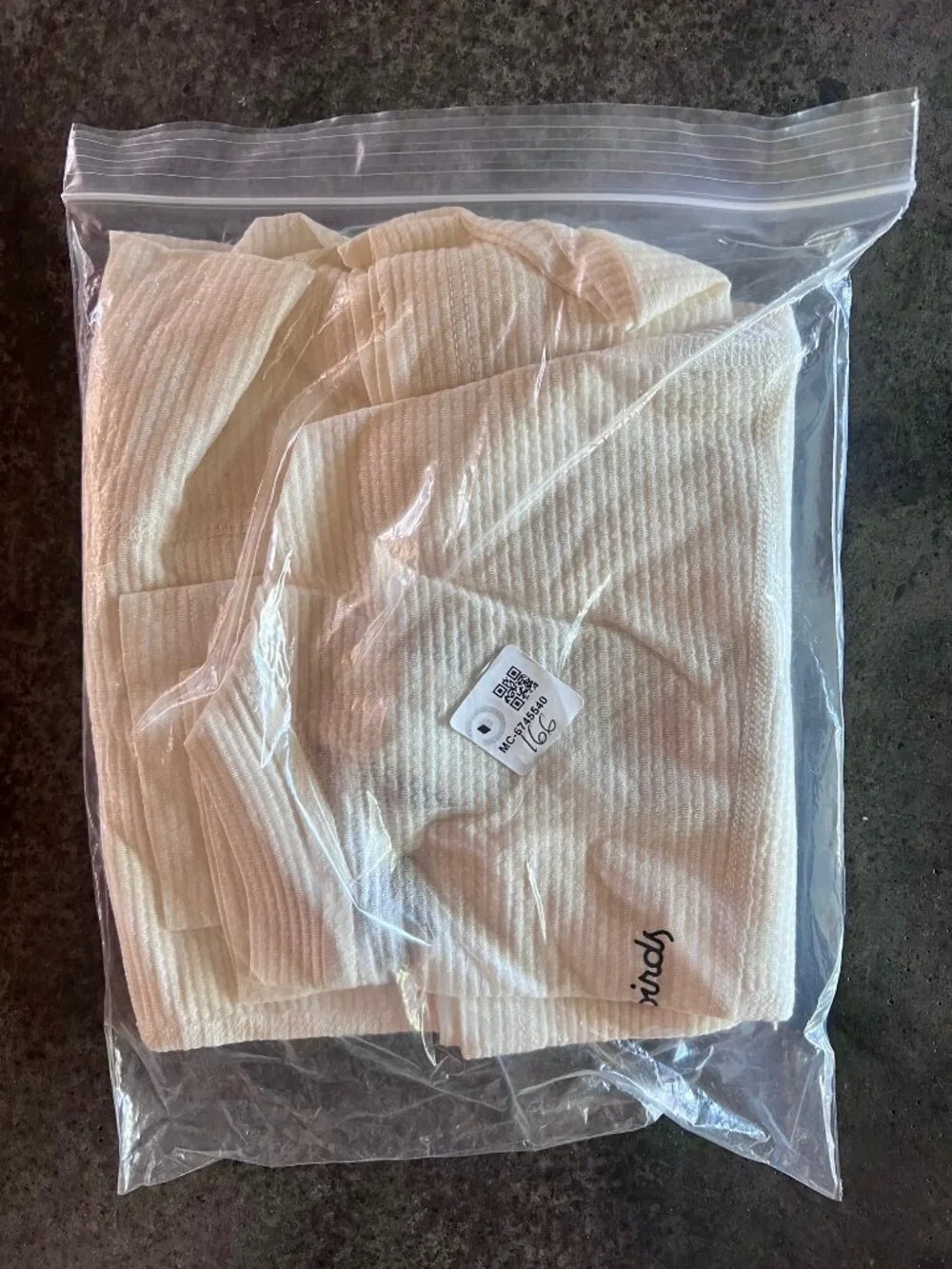 Allbirds Natural Run Long Sleeve Tee Natural White S